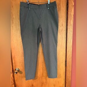 Women’s Gray dress pants Size XL Long, pull on waist